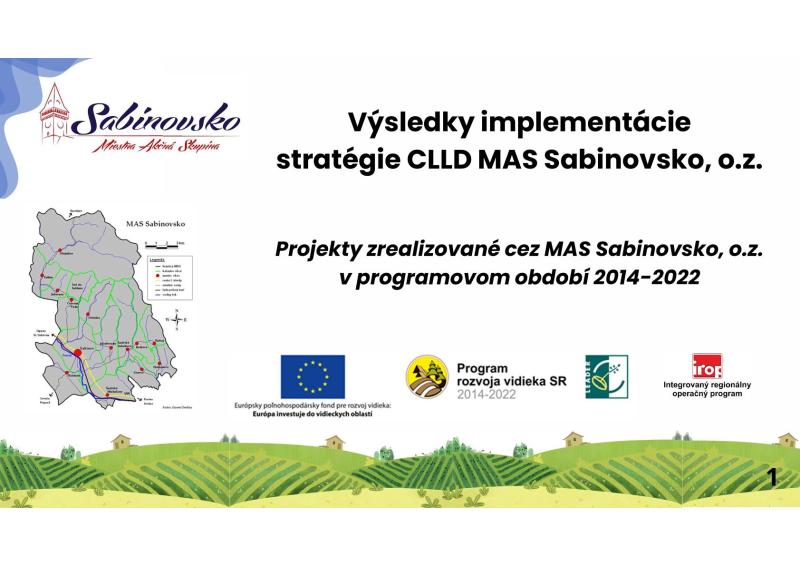 Bilancia úspechov MAS Sabinovsko v rokoch 2014-2025
